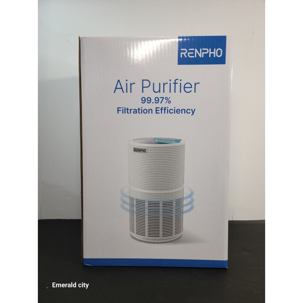 RENPHO RP-AP088b Air Purifier for Home Large Room 480 Sq.ft H13 True HEPA Unused